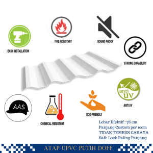 Atap UPVC Putih